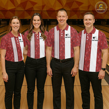 Load image into Gallery viewer, Customized Retro Bowling Team Shirts For Women That's some bowshit Funny Bowling Pattern Jerseys| Red NQS11509