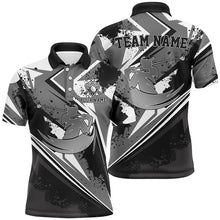 Load image into Gallery viewer, Men golf polo shirt custom black and white male golf attire for men, golf gifts for men NQS7365