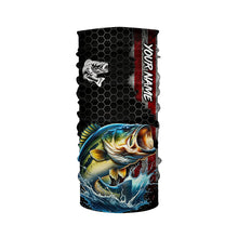 Load image into Gallery viewer, American flag Largemouth bass fishing Custom patriot performance Fishing Shirts, Bass fishing jerseys NQS7559