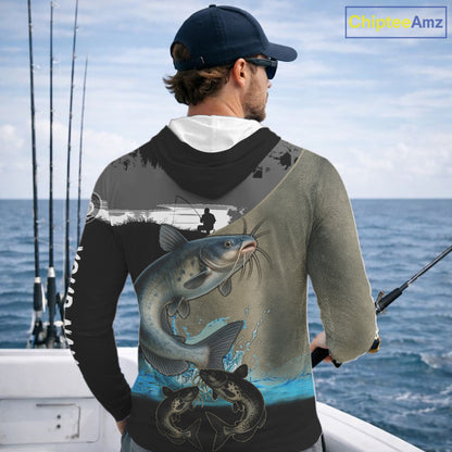 Catfish fishing scales customize performance long sleeves Fishing shirts, Catfish fishing jerseys NQS11562
