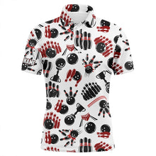 Load image into Gallery viewer, Custom bowling shirt for bowling – personalized team jersey front view