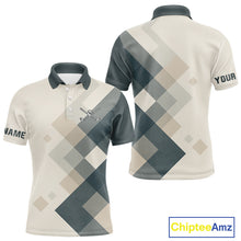 Load image into Gallery viewer, Vintage Pastel Argyle Pattern Golf Polo Shirt For Men Custom retro mens golf outfit NQS10232