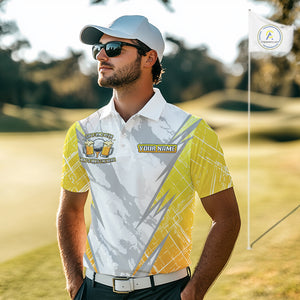 Golf and beer That's why I'm here Funny Men golf polo shirts Custom Team Golf beer shirt for men NQS10133