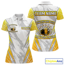 Load image into Gallery viewer, Bowling and beer That&#39;s why I&#39;m here Funny Women Bowling Shirts Custom Team Bowling Jerseys NQS10134