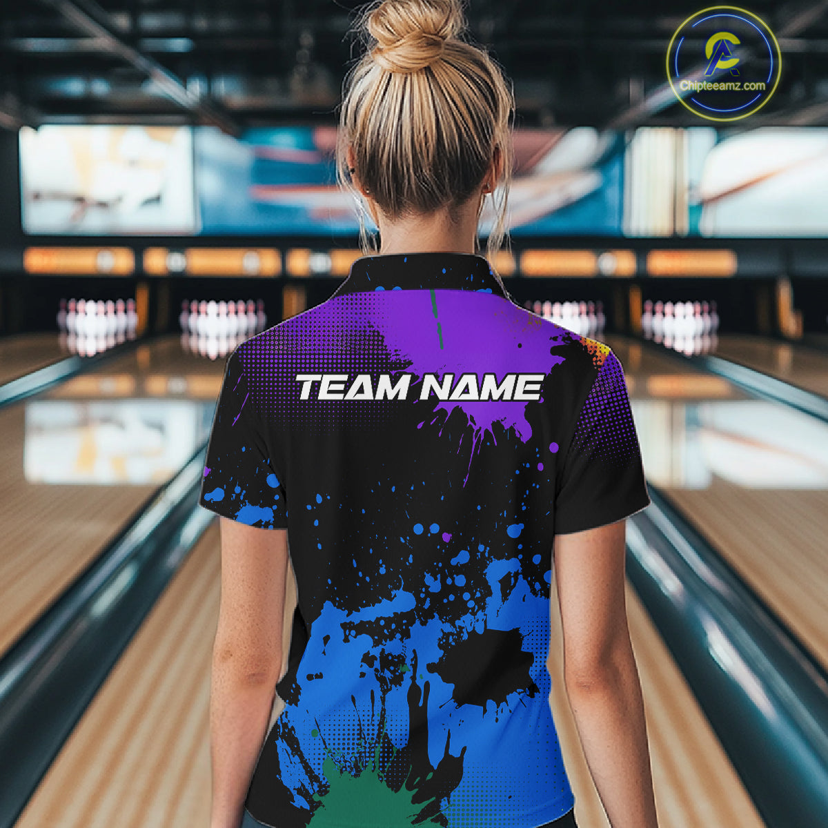 Personalized Bowling Polo, Quarter Zip Shirts For Women Custom Team Bowling Jersey Gift For Bowlers NQS10596