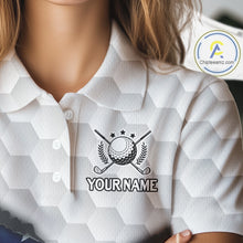 Load image into Gallery viewer, Personalized American Flag Golf polo shirt For Women Custom Patriotic Golf Gifts NQS10428