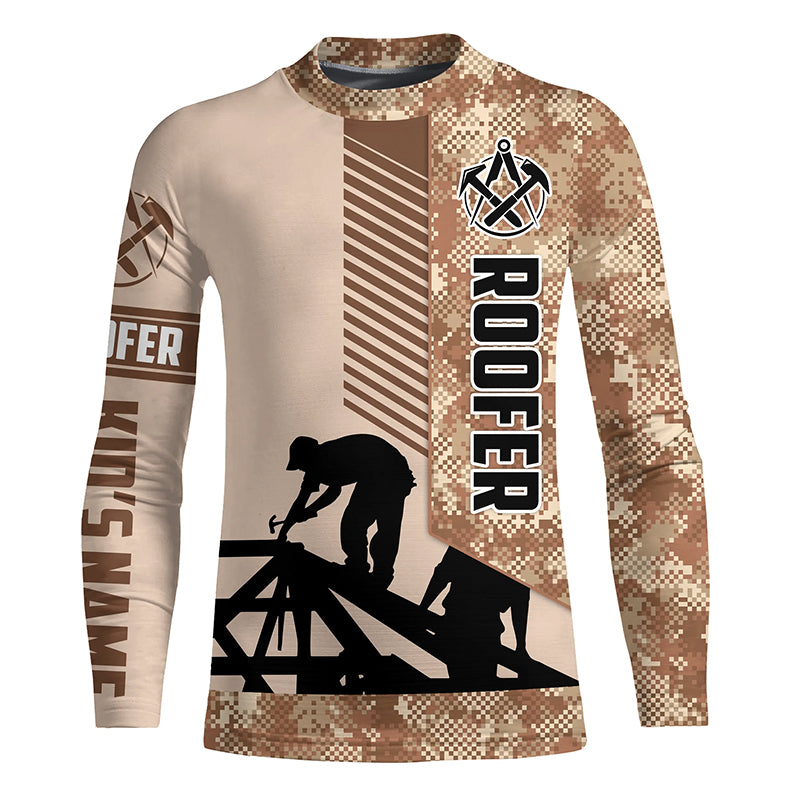 Personalized Roofing Roof repair UV Protection Long sleeve, T-shirt for Roofing Contractors, Roofers FSD4059