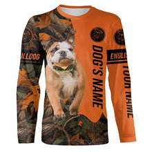 Load image into Gallery viewer, Funny English Bulldog with a Cheeseburger in mouth customize name All over print Shirt, Hoodie FSD4208