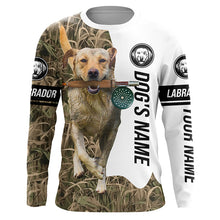 Load image into Gallery viewer, Dog with Fishing Rod Best water dogs yellow Lab custom Name UV protection Shirts, Fishing gift FSD3880
