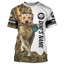 Load image into Gallery viewer, Dog with Fishing Rod Best water dogs yellow Lab custom Name UV protection Shirts, Fishing gift FSD3880