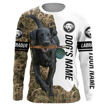 Load image into Gallery viewer, Dog with Fishing Rod Best water dogs black Lab custom Name UV protection Shirts, Fishing gift FSD3882