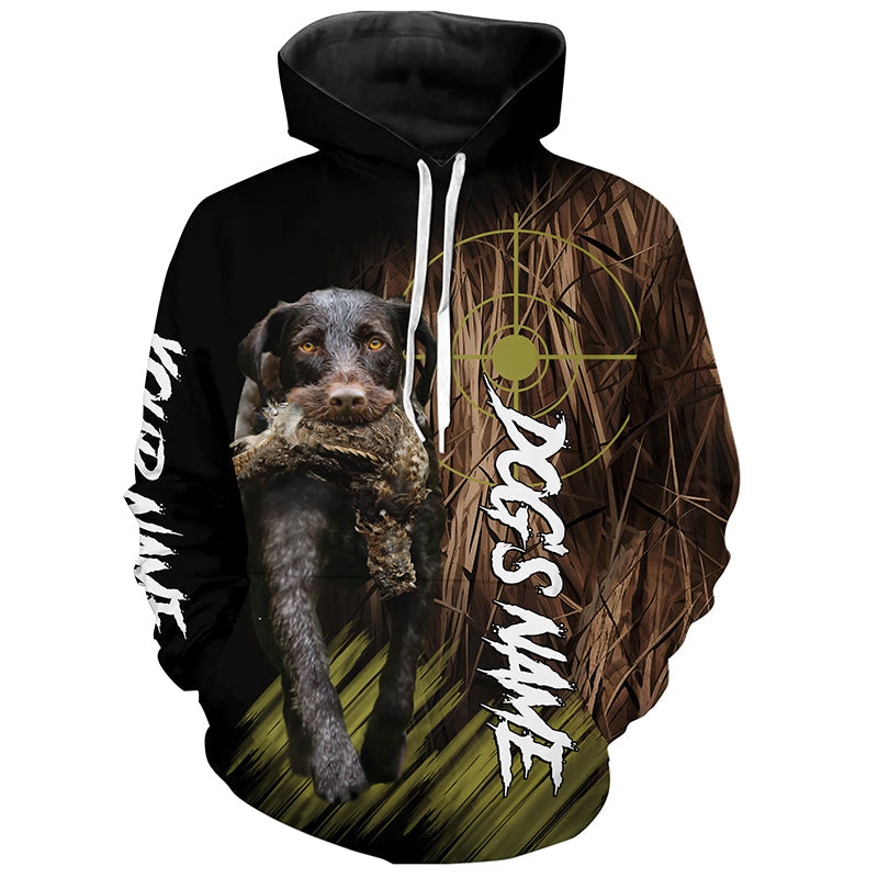 German Wirehaired Pointers GWP Custom Name Hunting Dog Shirts for Hunter, Gifts for Hunters FSD4571