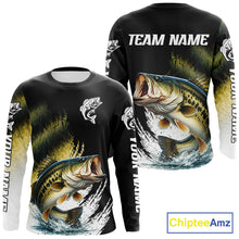 Load image into Gallery viewer, Largemouth Bass Fishing Shirts Long Sleeve For Men, Beautiful Bass Fishing Shirts  NHT529