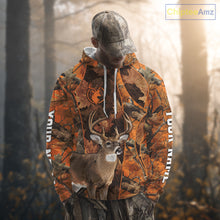 Load image into Gallery viewer, Unisex 3D Deer Hunting Orange Camo Shirt, Whitetail Deer Hunting Shirt For Deer Hunters NHT221