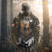 Load image into Gallery viewer, Deer Hunting Shirt US Flag 3D All Over Print, Custom Name Personalized Gift NHT298