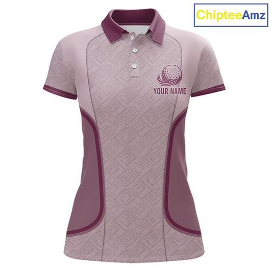 Womens Custom Name Golf Polo Shirt, Golf Team Shirt For Mom, Mother's Day Golf Gift NHT747