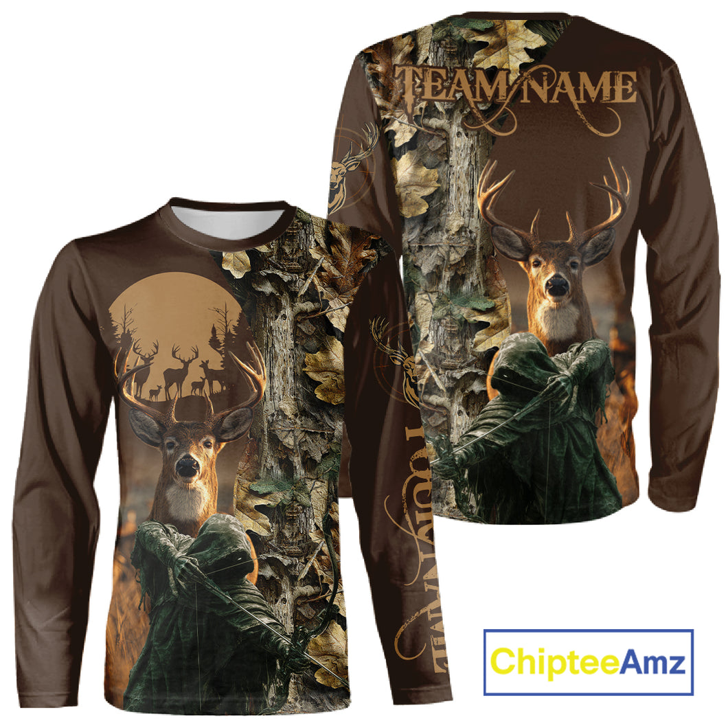 Best Brown Deer Hunting Shirt 3D All-Over Print with Camo, Grim Reaper For Deer Hunters NHT25
