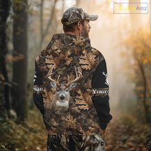 Load image into Gallery viewer, Deer Hunting Hunting Camo Brown Black Customize Name 3D All Over Printed Shirts NHT301