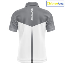 Load image into Gallery viewer, Personalized Golf Polo Shirt Custom Name Golf Club Polo For Men Golf Tournament Apparel|Gray 