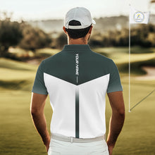 Load image into Gallery viewer, Personalized Golf Polo Shirt Custom Name Golf Club Polo For Men Golf Tournament Apparel|Green 