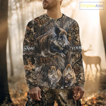 Load image into Gallery viewer, Beautiful Wild Hog Hunting Camouflage 3D All Over Print Shirts Personalized Hunting Gifts NHT147