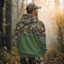 Load image into Gallery viewer, Personalized Green Deer Hunting Camo Full Printing Shirts, Best Hunting Gifts NHT46