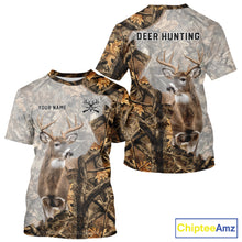 Load image into Gallery viewer, Beautiful Deer Hunting 3D Shirt All-Over Print with Deer Buck, Camouflage For Deer Hunters NHT248
