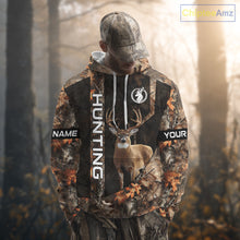 Load image into Gallery viewer, Deer Hunting Custom Name Camouflage Hunting Clothes, Deer Hunting Outfit, Hunting Shirt NHT252