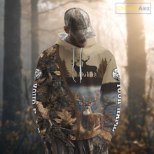 Load image into Gallery viewer, Personalized Deer Hunting 3D All Over Printed Shirts Custom Deer And Mountain Camo Shirt NHT254