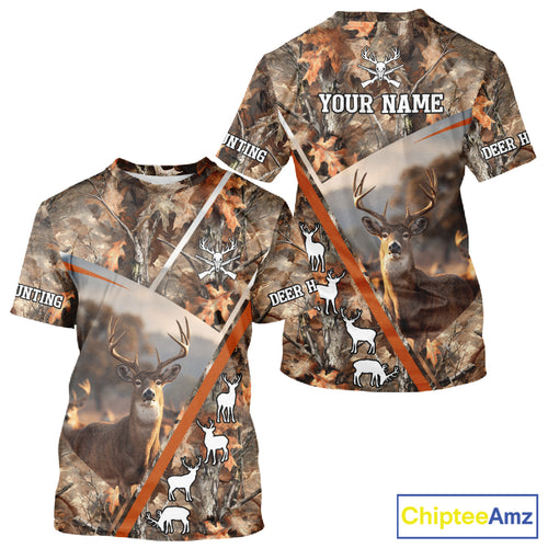 Custom Camo 3D Animal Deer Hunting Shirt Best Hunting Clothes For Season, Hunting Gift NHT255