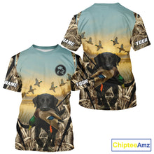Load image into Gallery viewer, Duck Hunting Black Labrador 3D All Over Printed Camouflage Shirts, Duck Hunting Clothes NHT263