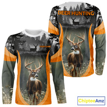 Load image into Gallery viewer, Custom Whitetail Deer Hunting Custom Name Camo Shirt, Deer Hunting Apparel, Hunting Gift NHT265