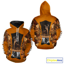 Load image into Gallery viewer, Whitetail Deer Hunting Orange Camo Autumn - Personalized All Over Print Deer Hunting Clothes NHT179