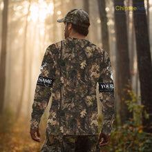 Load image into Gallery viewer, Deer Hunting Full Forest Camo 3D Printing Custom Name Shirts, Whitetail Deer Hunting Shirts NHT189