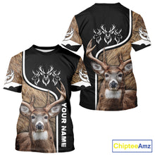 Load image into Gallery viewer, Whitetail Deer Hunting 3D All Over Print Shirts, Personalized Hunting Gifts For Deer Hunters NHT192