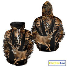 Load image into Gallery viewer, Whitetail Deer Jumping 3D All Over Print Shirts, Personalized Hunting Gifts For Deer Hunters NHT194