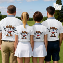 Load image into Gallery viewer, Funny Mens Golf Polo Shirts Custom Cowboy Golf Ball Golf Outfits, Best Golf Gifts NHT860