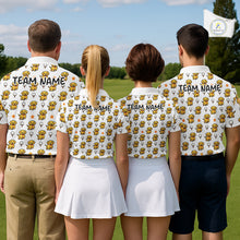 Load image into Gallery viewer, Custom Golden Retriever Mens Golf Polo Shirt - Personalized Dog Lover Team Name Jersey NHT1006