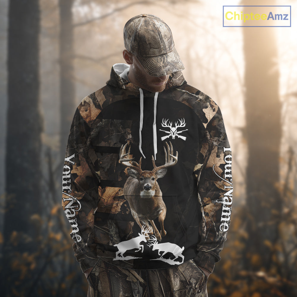 Whitetail Deer Hunting 3D All Over Printed Hoodie, Sweatshirt Hunting for Deer Hunter NHT338