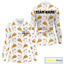 Load image into Gallery viewer, Funny Pizza Pattern Golf Shirt Women's Polo Shirts, Best Golf Polo Golf Shirt For Team NHT777