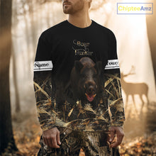 Load image into Gallery viewer, Boar Hunting Black Grown Camo 3D Shirt For Hunting Season Hunting Clothes For Hunters NHT113