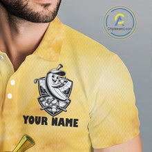 Load image into Gallery viewer, Funny Banana Mens Golf Polo Shirts Custom Name, Golf Shirt For Men, Golf Gift NHT745
