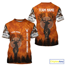 Load image into Gallery viewer, Deer Hunting Season Shirt DNA Tree Design Camo Big Game Hunting Gift, Hunting Clothes For Men NHT45