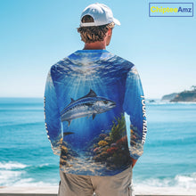 Load image into Gallery viewer, Personalized Offshore Fishing Jerseys, King Mackerel Fishing Shirts Long Sleeve For Men NHT823