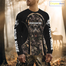 Load image into Gallery viewer, Custom Wild Hog Hunting Black Camo Forest 3D Printed Shirts, Hunting Gifts for Boar Hunter NHT262