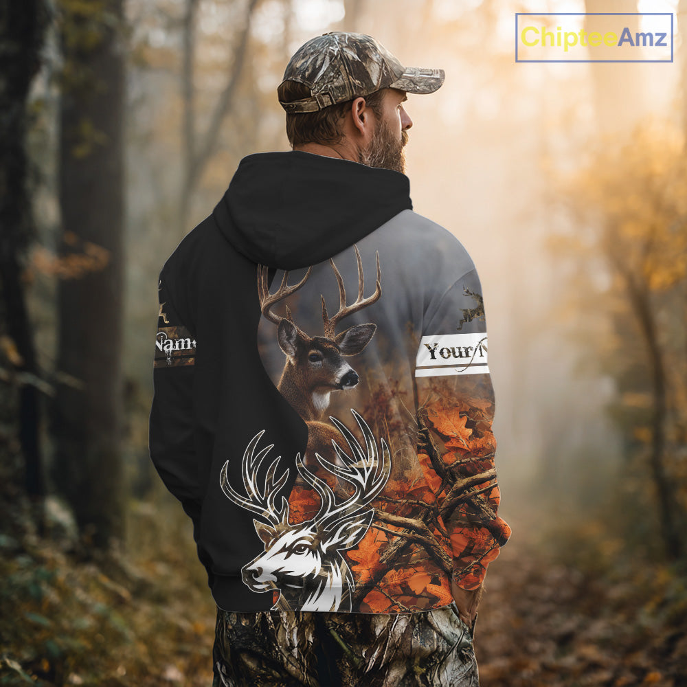 Men’s Hunting Deer Camo 3D All-Over Printed Hoodie Shirt – Hunting Hoodie for Men NHT330