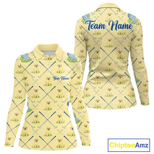 Load image into Gallery viewer, Funny Yellow Labrador Golf Polo Shirt For Team, Womens Polo Shirt For Golf Lovers NHT564