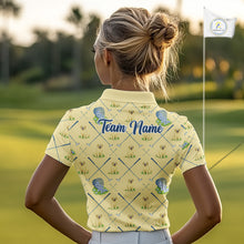 Load image into Gallery viewer, Funny Yellow Labrador Golf Polo Shirt For Team, Womens Polo Shirt For Golf Lovers NHT564
