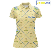Load image into Gallery viewer, Funny Yellow Labrador Golf Polo Shirt For Team, Womens Polo Shirt For Golf Lovers NHT564