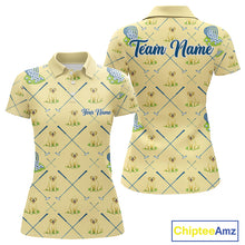 Load image into Gallery viewer, Funny Yellow Labrador Golf Polo Shirt For Team, Womens Polo Shirt For Golf Lovers NHT564